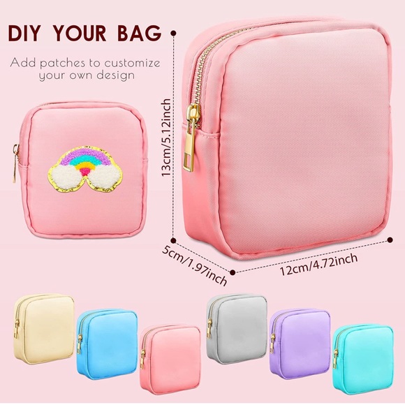 NWT Light Pink Nylon Mini Pouch - Picture 3 of 6